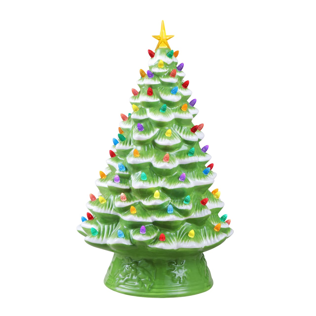 Mr. Christmas 18" Lime Green Nostalgic Ceramic Tree
